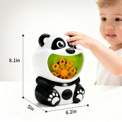 Panda Bubble Machine creates a wide bubble canopy during outdoor play.