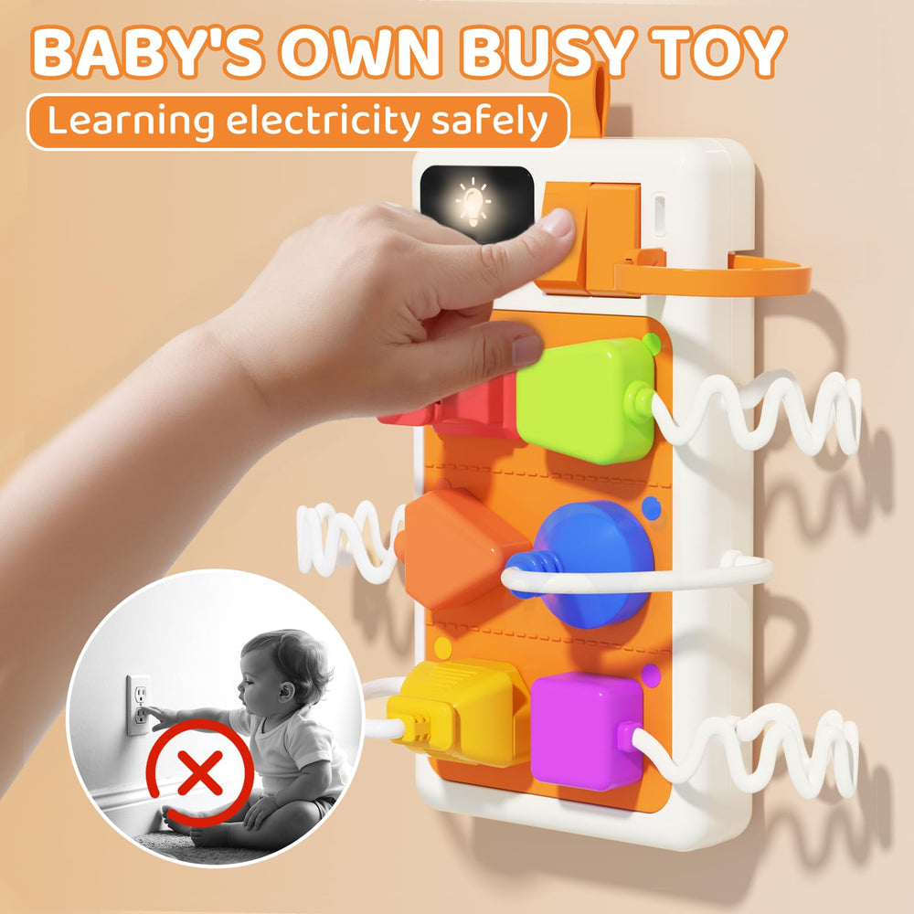 PANITU Busy Board light-switch play with sounds for sensory exploration