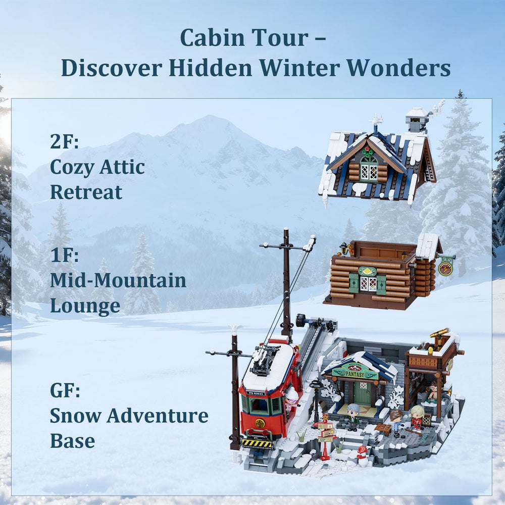 Pantasy Winter Summit interior reveals detailed rooms for imaginative winter storytelling.
