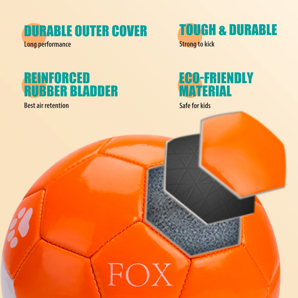 Paokoo size 2 ball shown for easy toddler kicking practice.