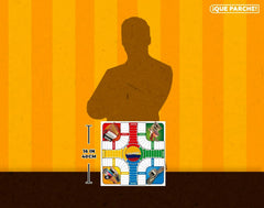 PAP PARQUES portable board game for rooms outdoors and travel.