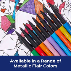 Paper Mate Flair 0.7mm tip close-up shows precise line control