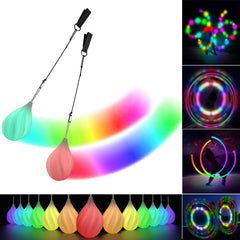 Papi Dada LED Poi Balls Set for beginners with bright glow for safe practice