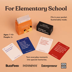 Parents Are Human: Question cards spread to spark meaningful conversations with kids.