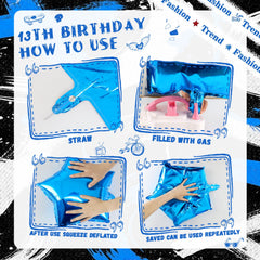 Party Tonight happy 13th birthday banner creates a bold birthday focal point.