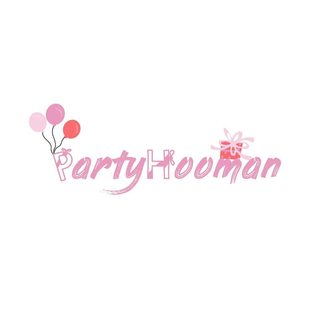 PartyHooman Paper tassels in pink finish the decor with texture