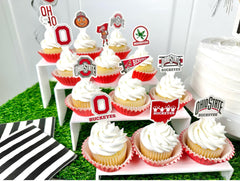 Partykandy football-themed cupcake toppers brighten game-day treats
