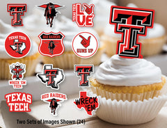 PartyKandy Texas Tech graduation desserts featuring toppers, a festive finishing touch.