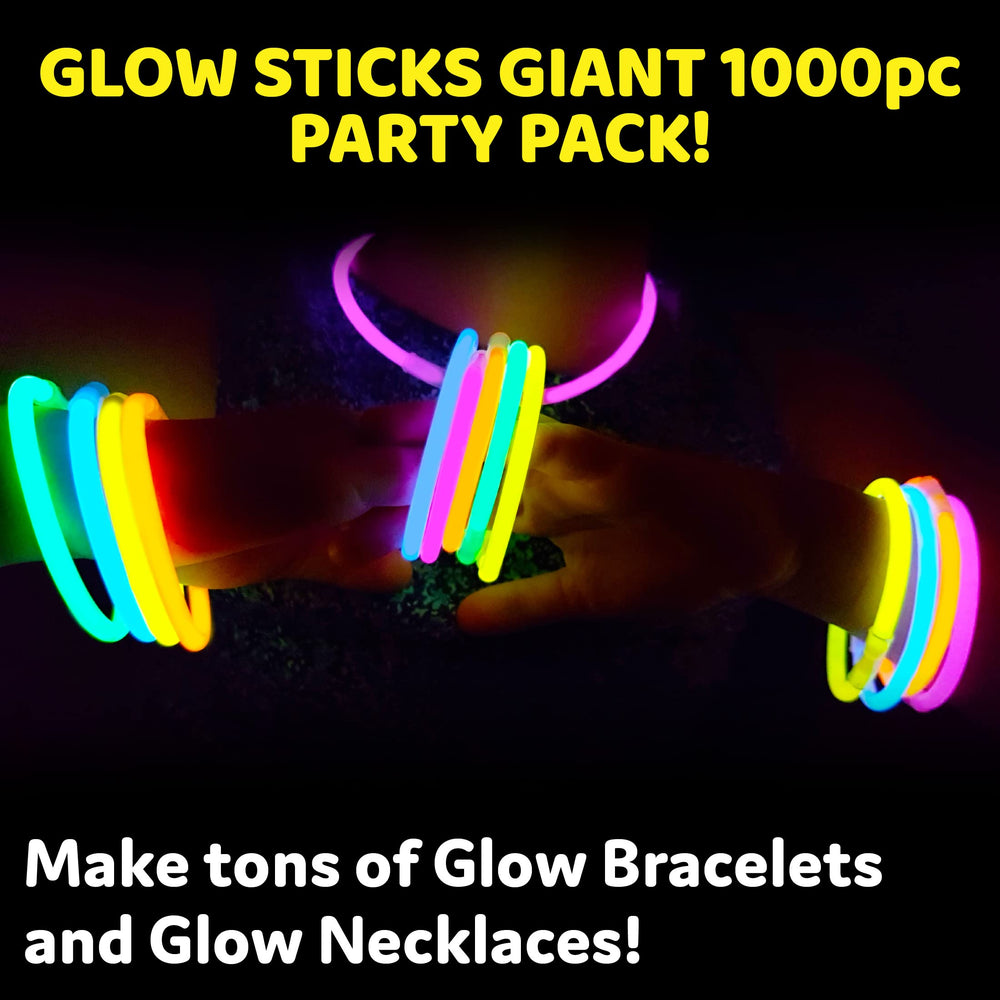 PartySticks glow bracelets with connectors for quick custom jewelry.