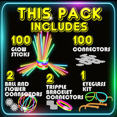 PartySticks glow bracelets glow brightly at night, adding wearable color to celebrations.