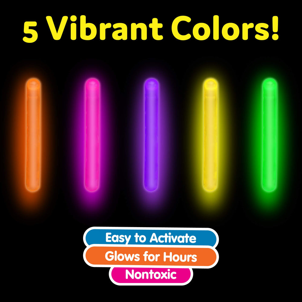 PartySticks waterproof glow sticks float in water for pool and bath time fun.