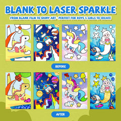 PARTYWIND foil art books mermaids scene sparks creative narration and craft focus