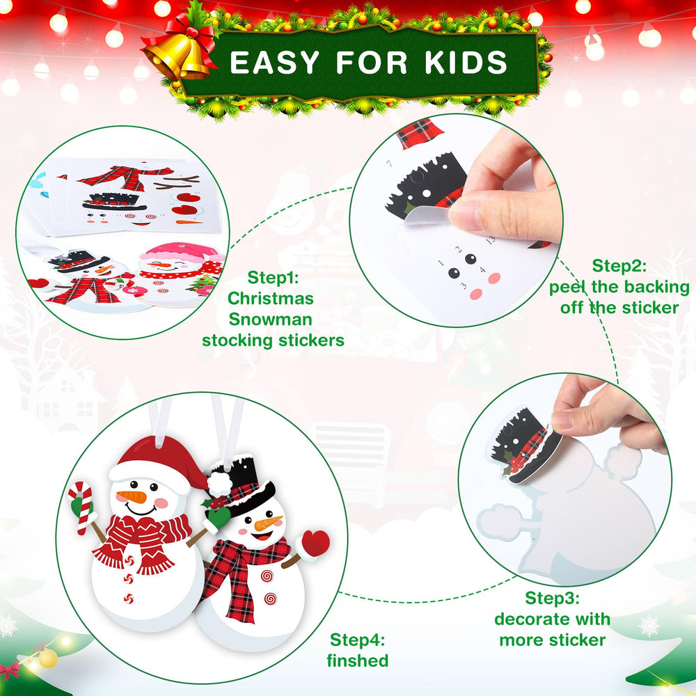 Pasimy hanging ropes included for ready-to-use Christmas ornaments.