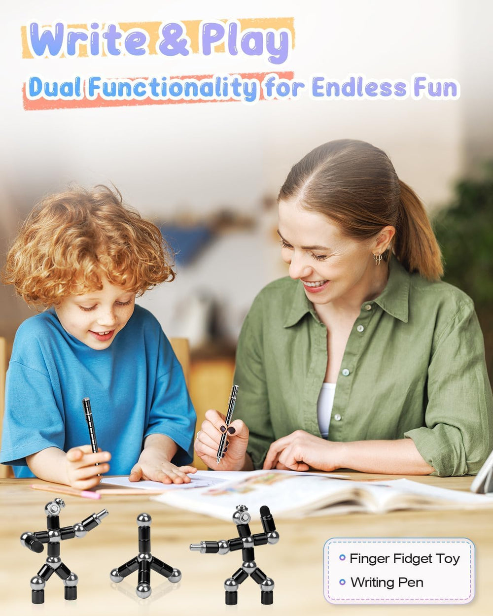 PASTACO Magnetic Fidget Pen with touch screen tips for smooth tablet use.