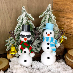 Pastard snowman kit-recyclable packaging for eco-conscious crafting.