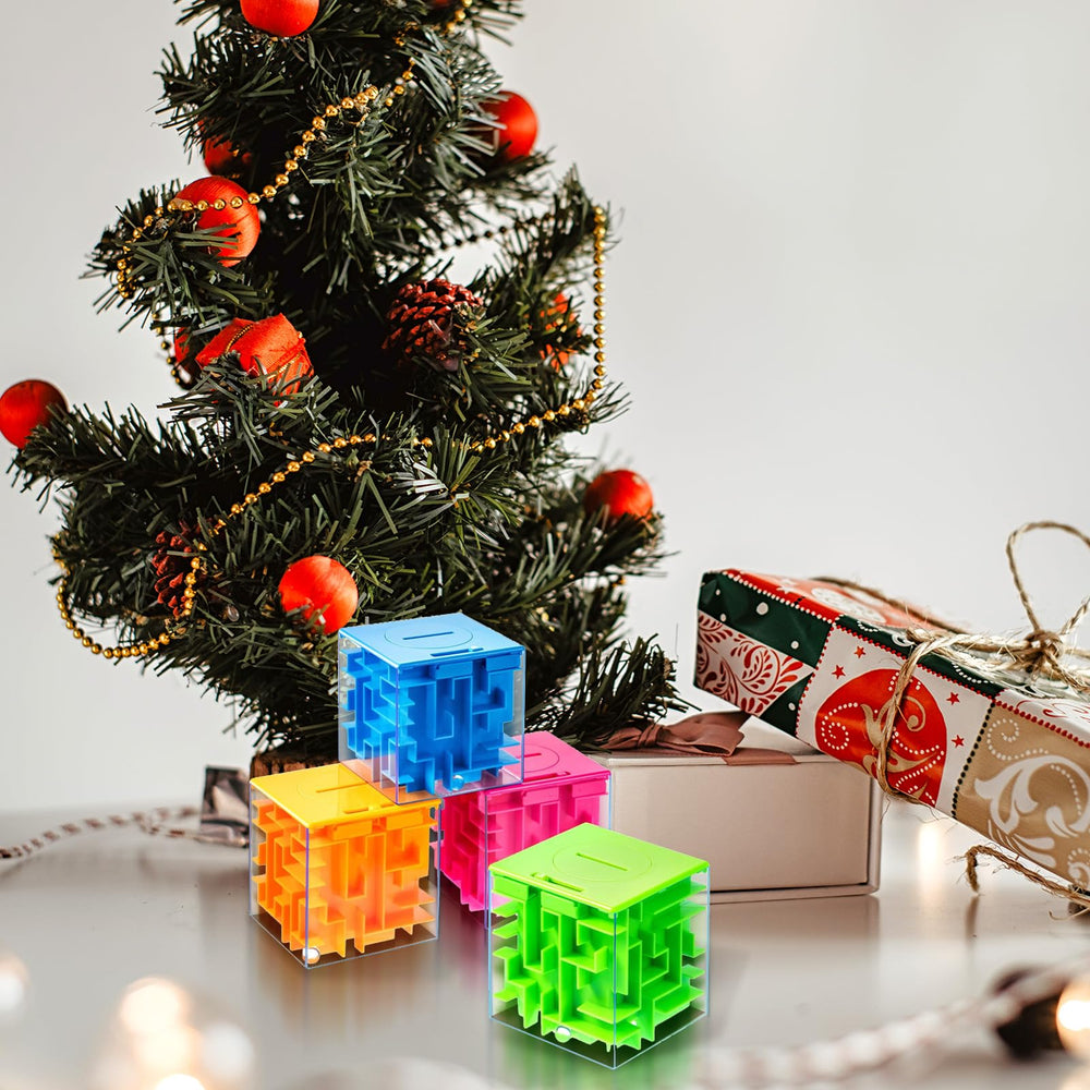 Patelai money maze box colorful pieces, festive vibe for parties.