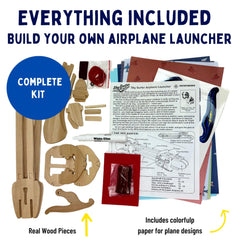 Pathfinders Paper Airplane Launcher FSC wood materials ensure safe educational use