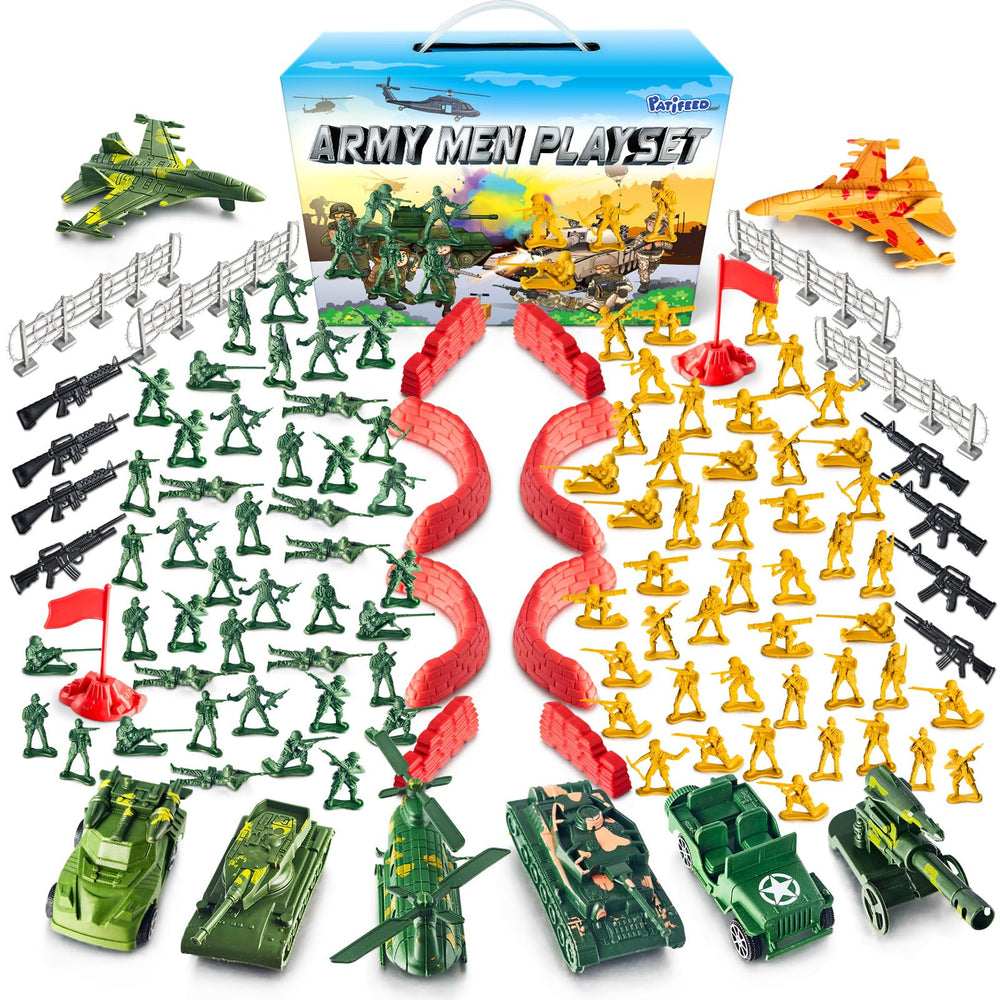 PATIFEED plastic army men figures for imaginative play and coordination