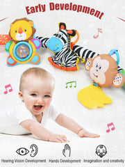 Pau1Hami1ton monkey teether with soft textures for baby soothing