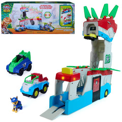 PAW Patrol Dino Mobile front view showing rugged vehicle and lights for exciting play