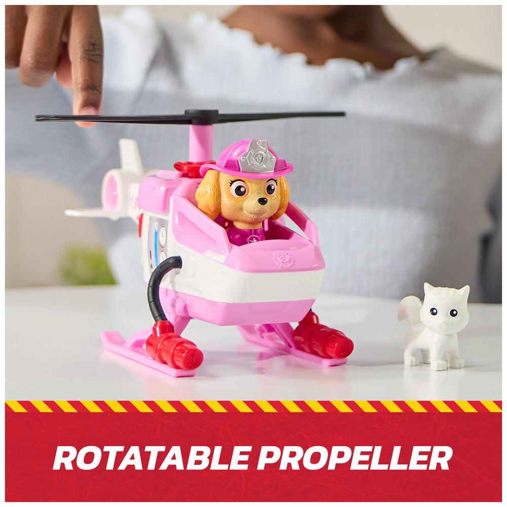 PAW Patrol kitty friend figure pairs with Skye for buddy rescue stories.