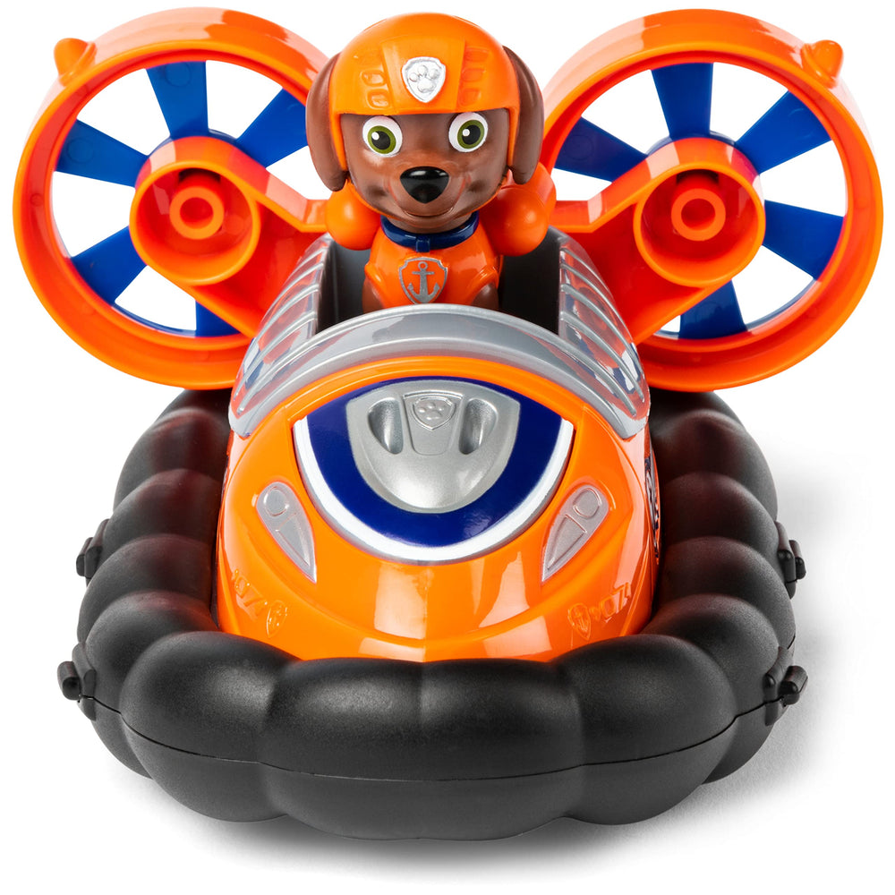 Hovercraft fans spin to add motion during pretend missions.