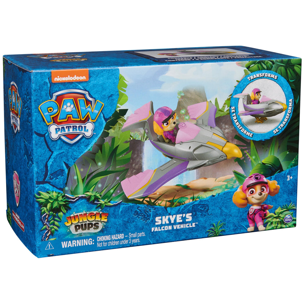 All-in-one Jungle Pups packaging with vehicle and figure included for quick setup.