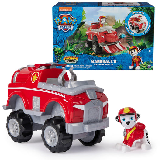 Paw Patrol Jungle Pups Marshall Elephant Vehicle for imaginative rescue play.
