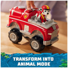 Paw Patrol Marshall figure in jungle uniform for authentic role-play.