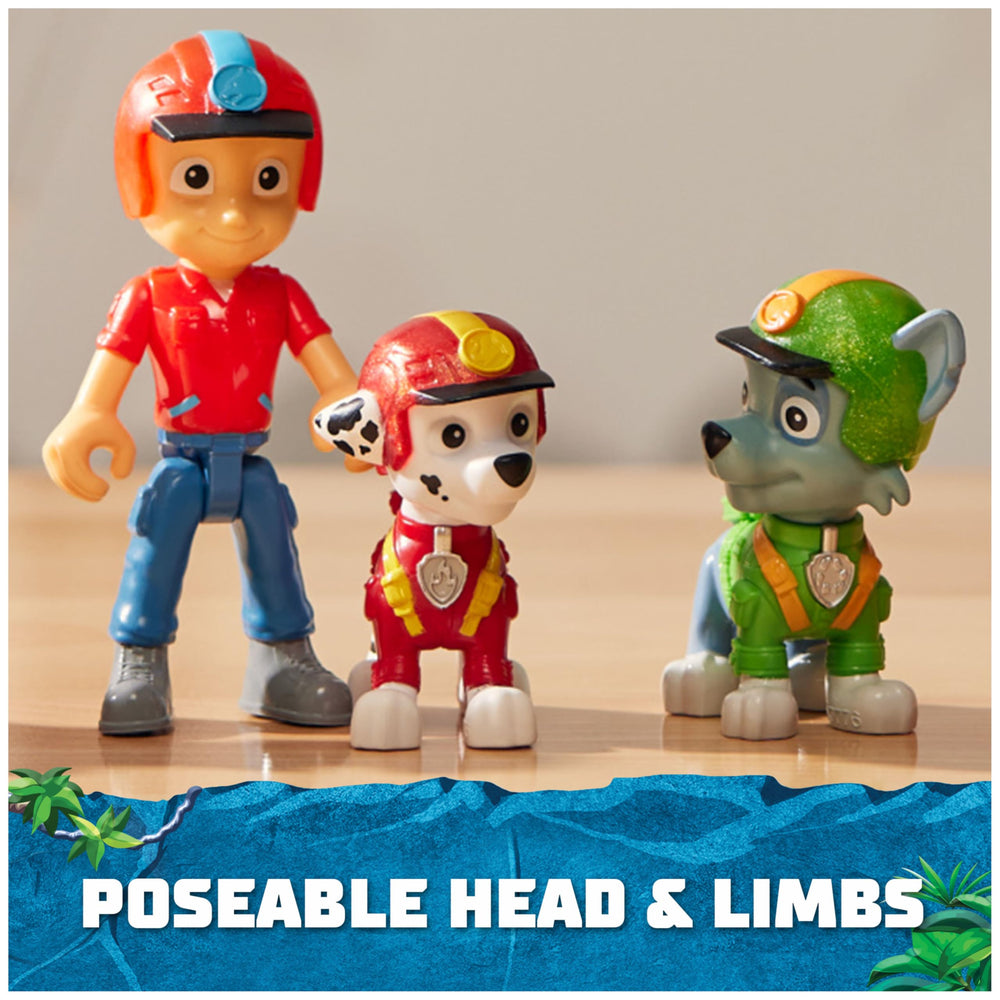 Rubble figure with construction helmet for building-inspired play
