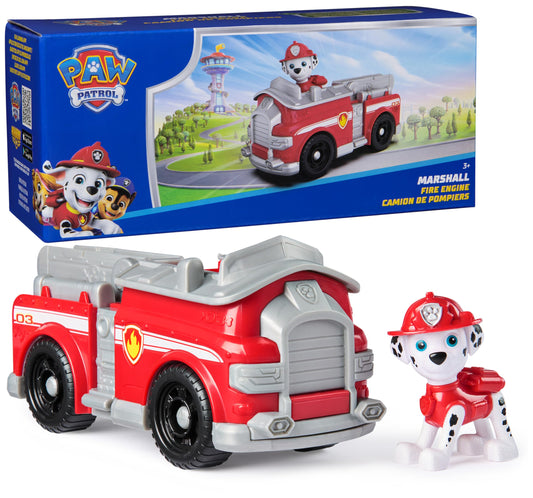 PAW Patrol Marshall Fire Truck collectible figure enhances imaginative play and rescue missions.