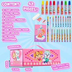 Paw Patrol mini coloring book for portable creativity.