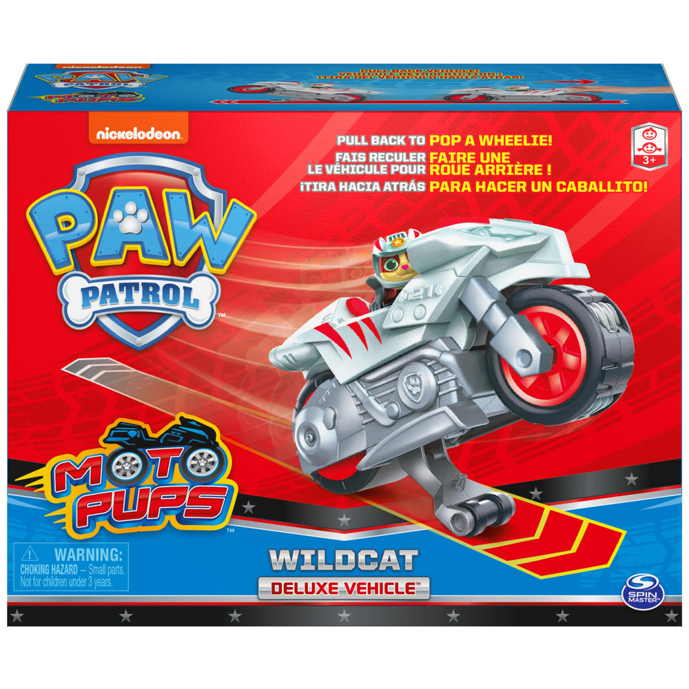 Wildcat figure included for ready-to-go roleplay with the motorcycle.