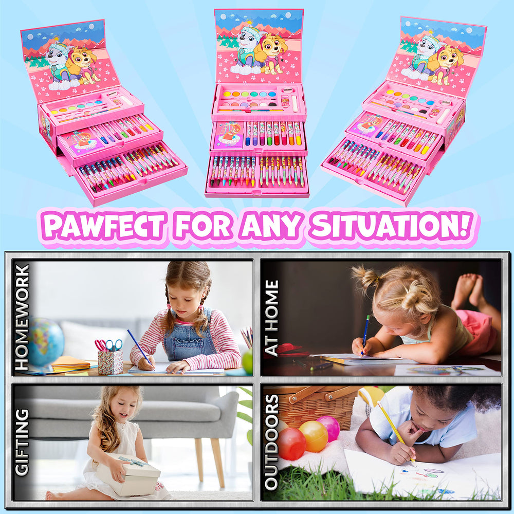 Paw Patrol paint brush and sponge for versatile painting techniques.