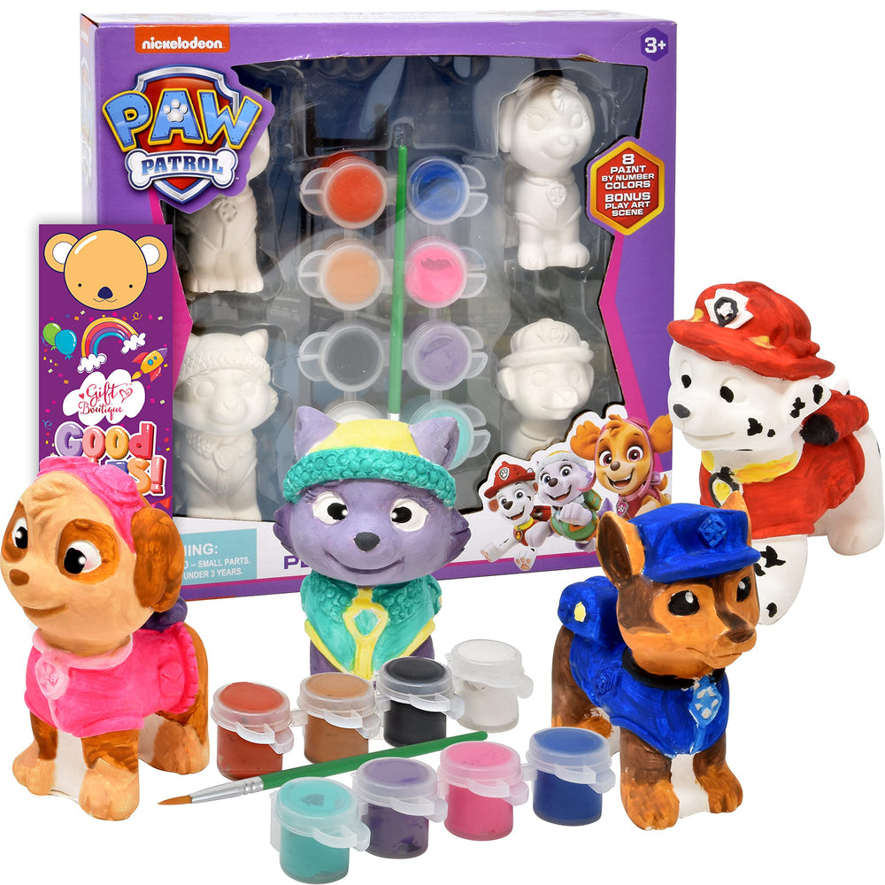 Paw Patrol Paint Your Own Figurines figurines ready for coloring and imaginative play