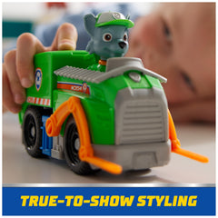 Gift-ready packaging design highlights eco-friendly Paw Patrol toy.