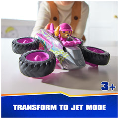 Paw Patrol Rescue Wheels Skye Jet propeller-mode ready for action.