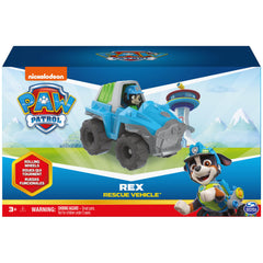 Collectible Rex figure ready for action in the Dino Rescue vehicle.