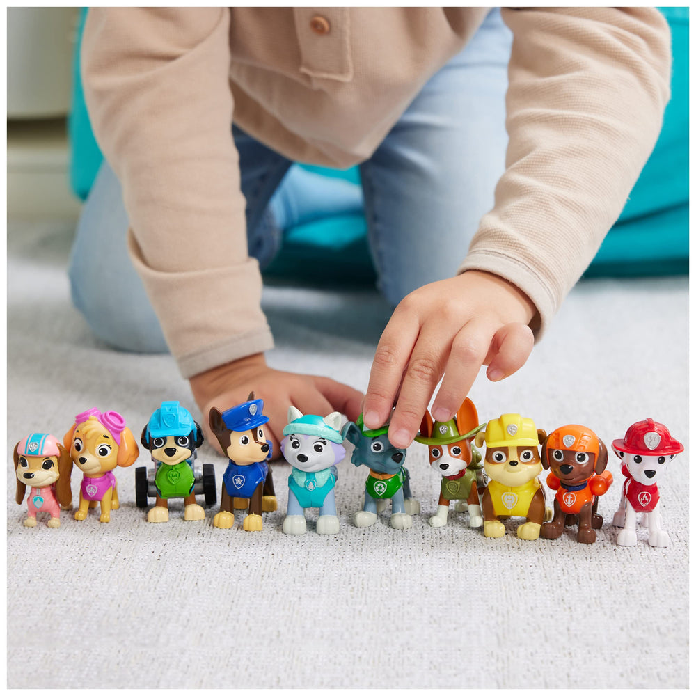 PAW Patrol Rubble figure for building-themed pretend play