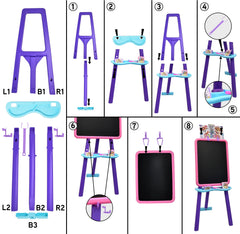Paw Patrol adjustable height easel adapts from 27 to 37 inches