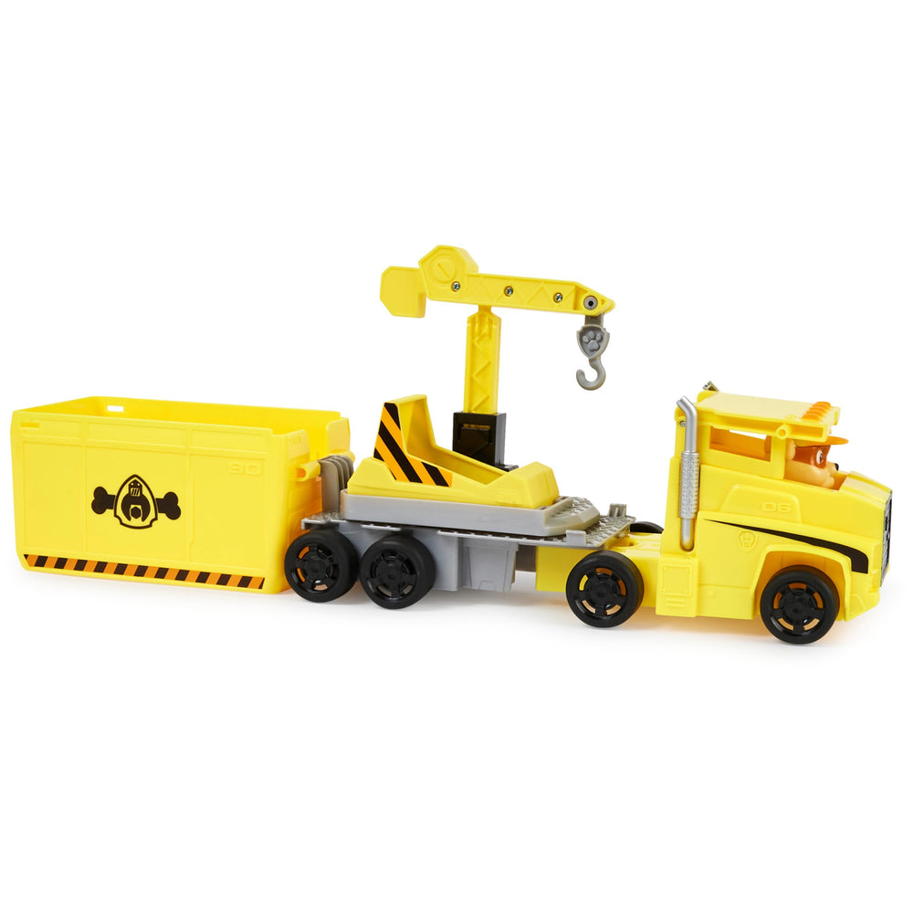 Paw Patrol trailer transforming into a Command Center for pretend missions.