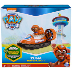 Paw Patrol Zuma Hovercraft includes figure for immediate role-play.