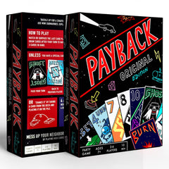 PAYBACK Original Edition tarot-sized cards are easy to shuffle and handle for fast play.