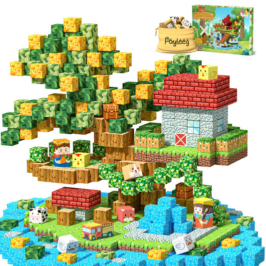Payleeg Forest Animals magnetic blocks set enables open-ended forest play and storytelling.