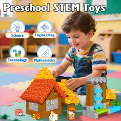 Payleeg blocks with nature pieces for tactile, hands-on learning