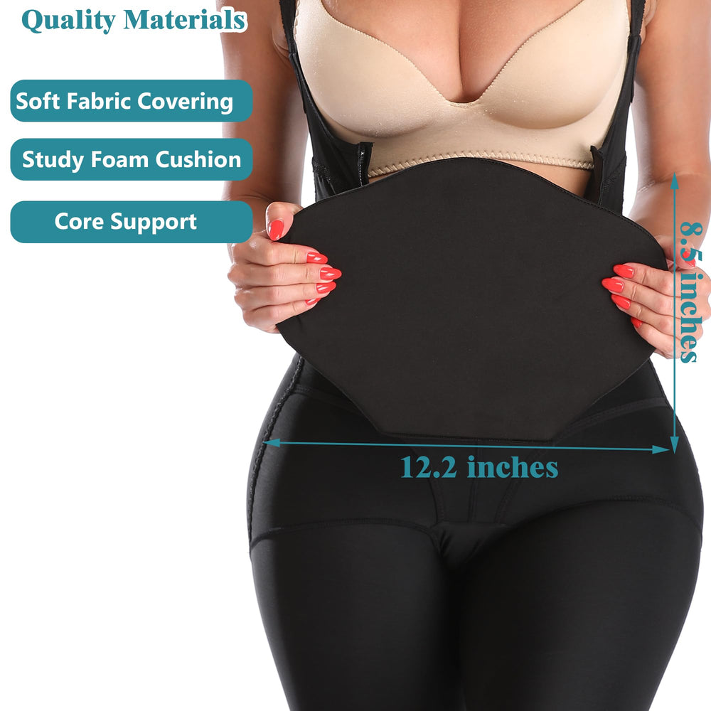 Paz Wean ab boards back view offering stable lumbar support after liposuction.
