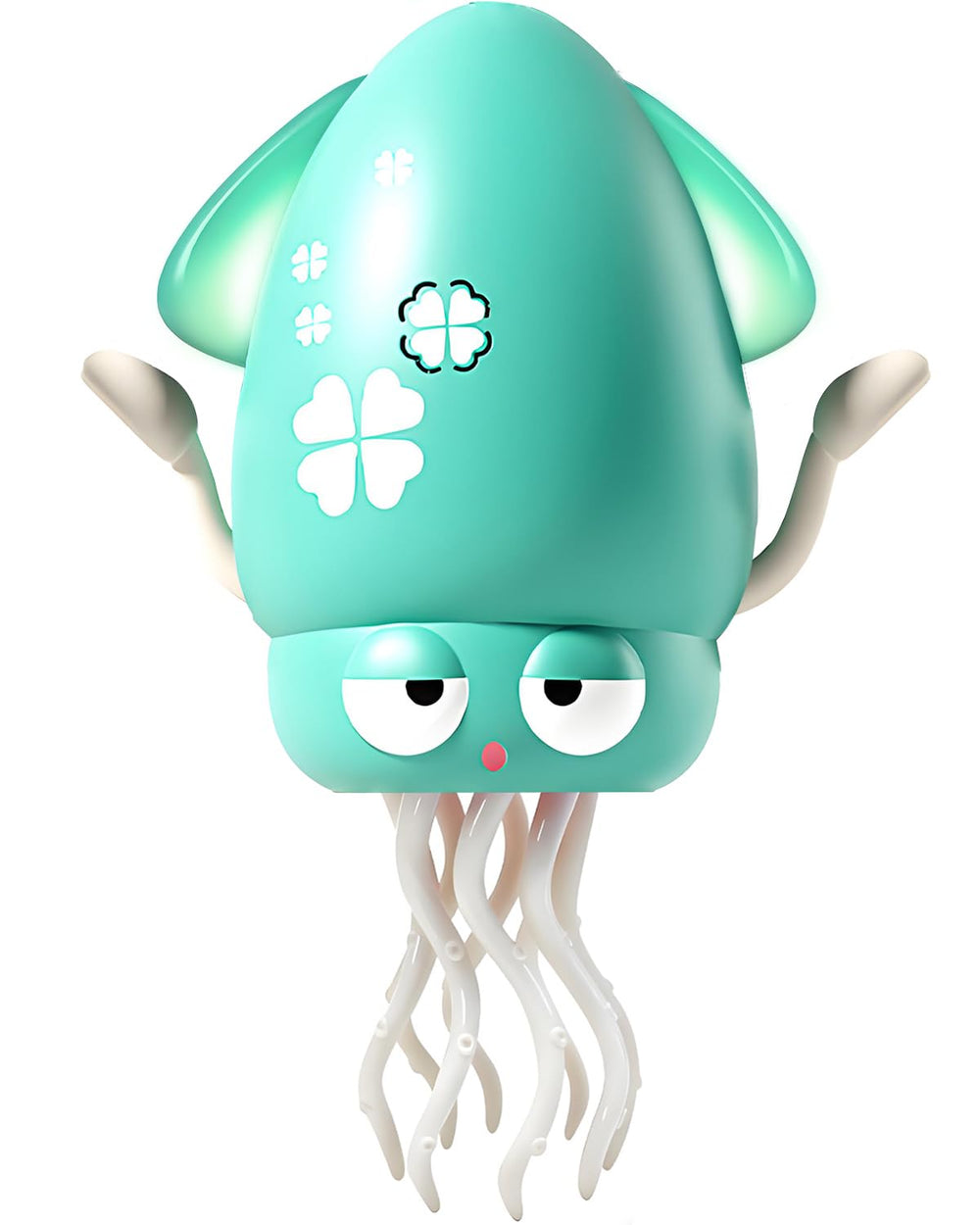 Pbooo Dancing Octopus during tummy time with engaging motion to encourage head lifting and exploration