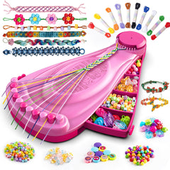P&C Friendship Bracelet Kit contents show vibrant beads for creative jewelry making.