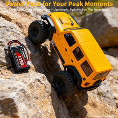 PCEONAMP 7.4V 1150mAh burst 40C for quick throttle response.
