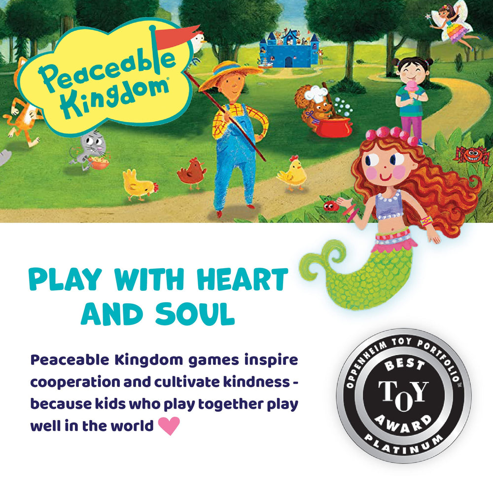 Peaceable Kingdom Best Toy Award badge signals trusted toy.